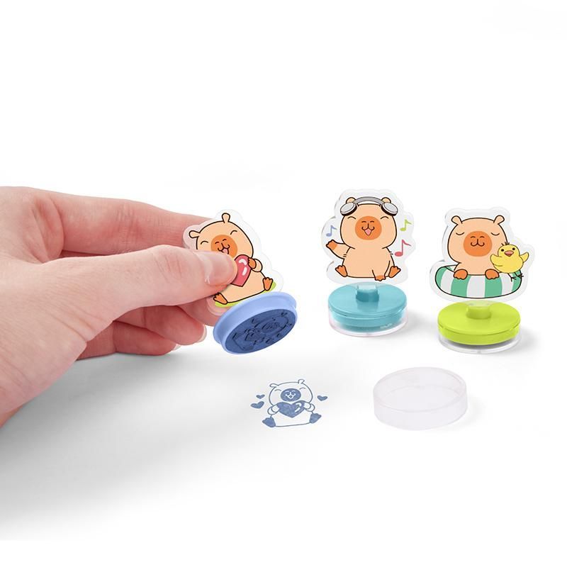 Capybara ACRYL-STEMPEL SELBSTFÄRBEND (unterschiedliche Designs, 1 Stück)