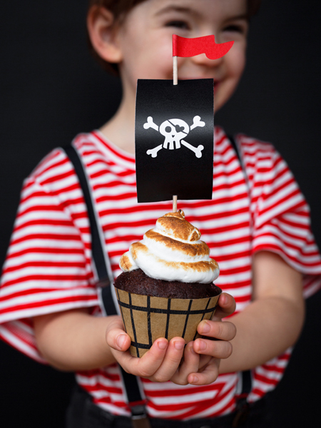 Muffin Deko-Set Piraten (für 6 Muffins) - Party Deco