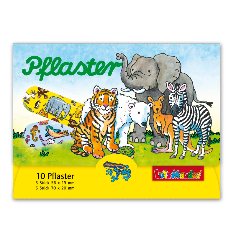 Kinderpflaster Zootiere - Lutz Mauder Verlag (2x5 Stück)