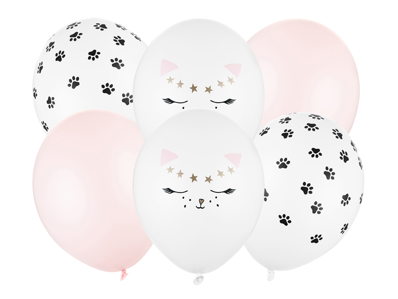 Luftballons Katzen (6 Stk.) - Party Deco