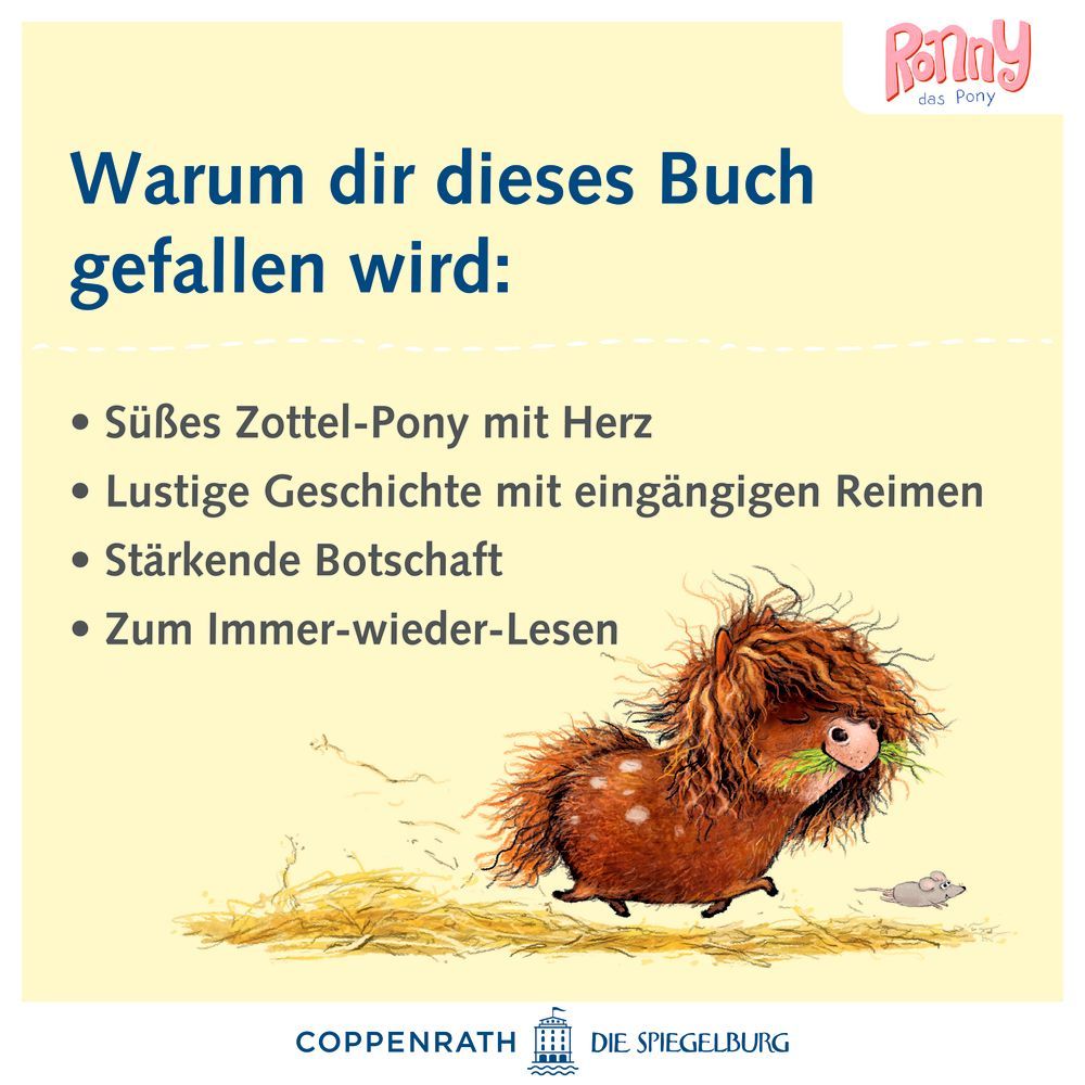Ronny, das Pony, und Gerd, das Pferd 4+