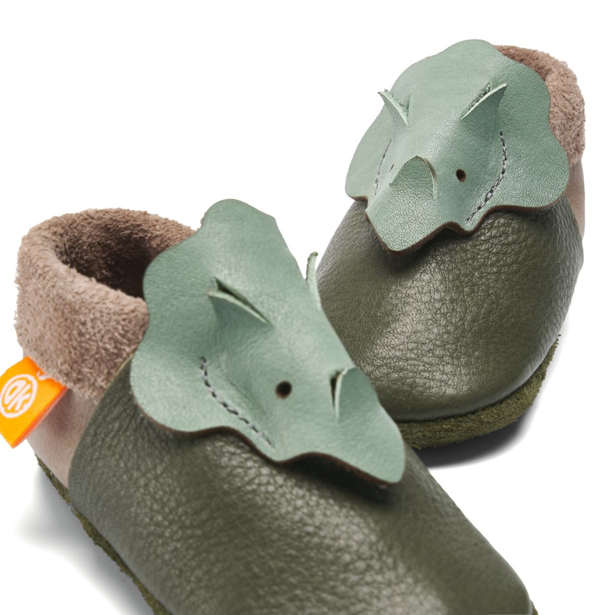 Orangenkinder Dino 3D khaki Gr. 20-21