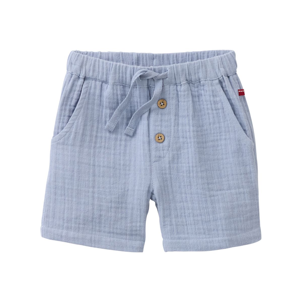 Musselin-Shorts blau GOTS - 104