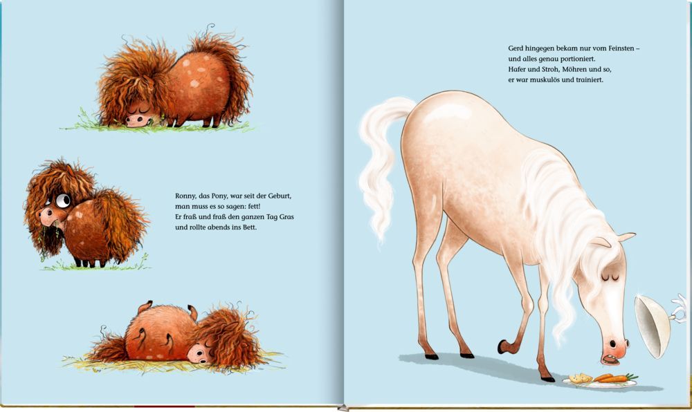 Ronny, das Pony, und Gerd, das Pferd 4+