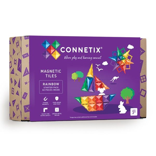 CONNETIX RAINBOW Starter Pack Magnetbausteine 60-teilig