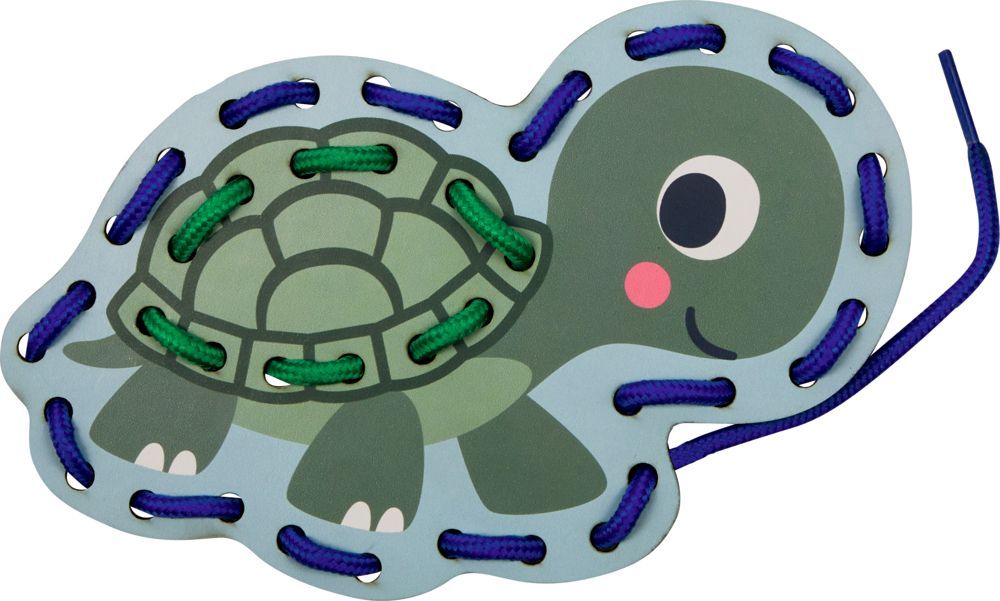 Mein kleines Bastelset: Fädel-Karten (Schildkröte/Boot) - Mini-Künstler
