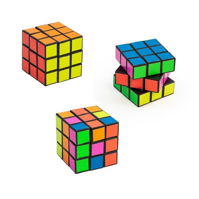 Neon Zauberwürfel Mini (1 Stück)