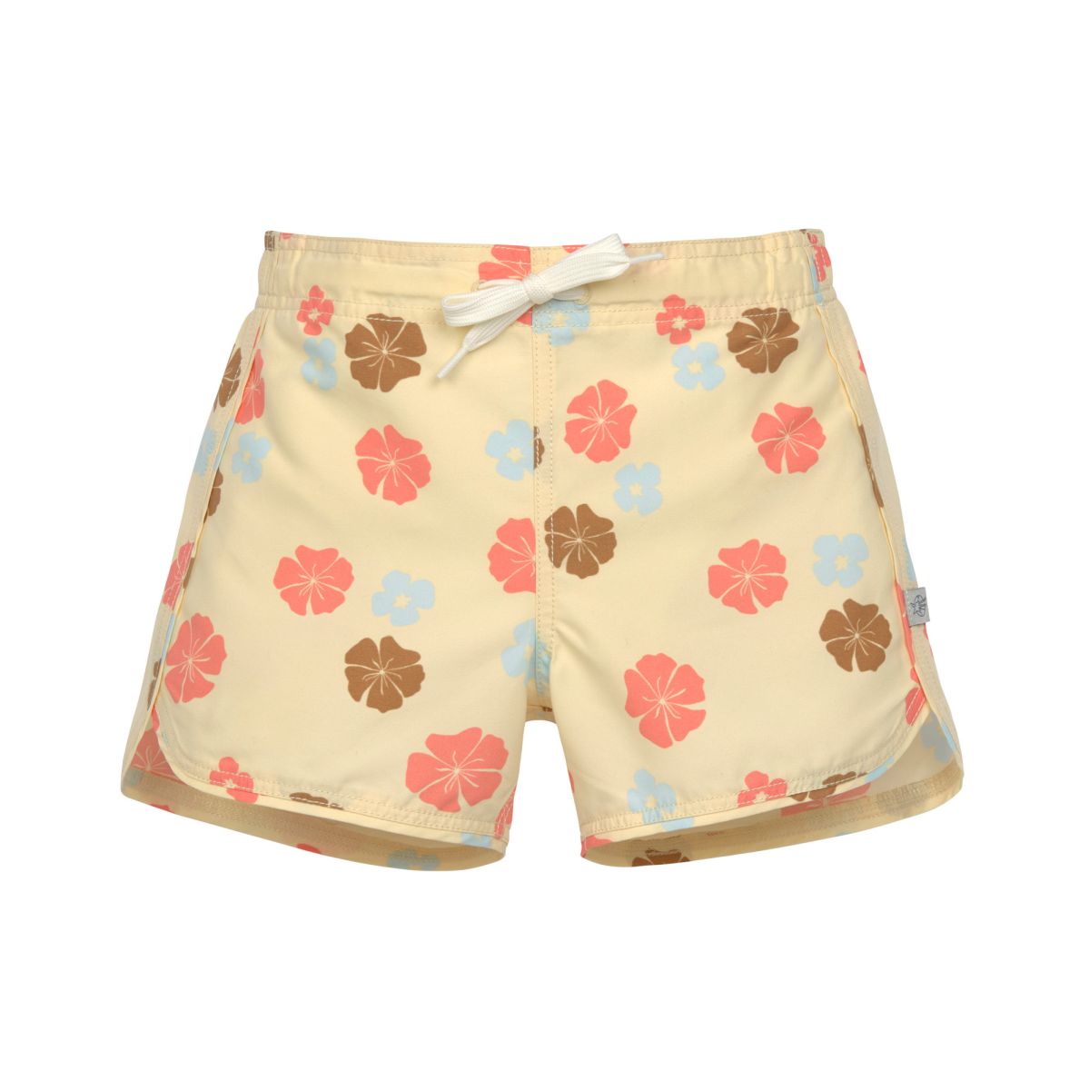 Bade-Shorts Flowers, hellgelb - Gr. 104