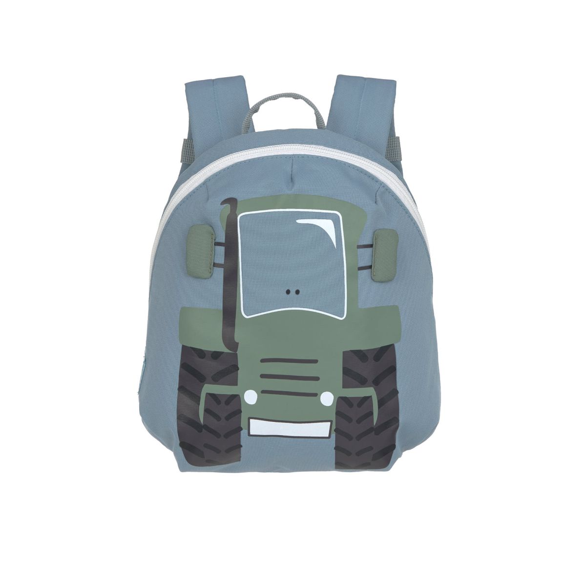 Kindergartenrucksack Tiny - Traktor, Blau-Oliv -  Lässig