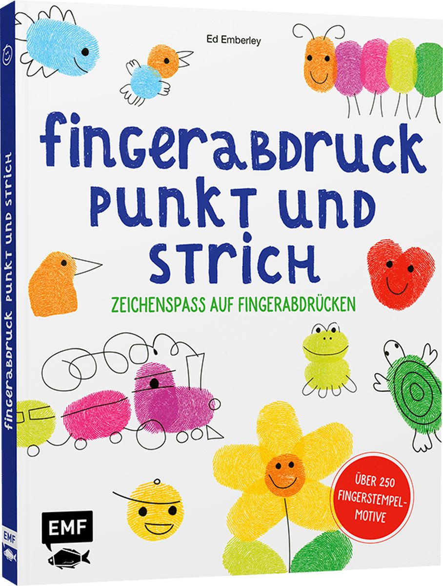 Fingerabdruck Punkt und Strich - Zeichenspaß auf Fingerabdrücken                           REDUZIERT