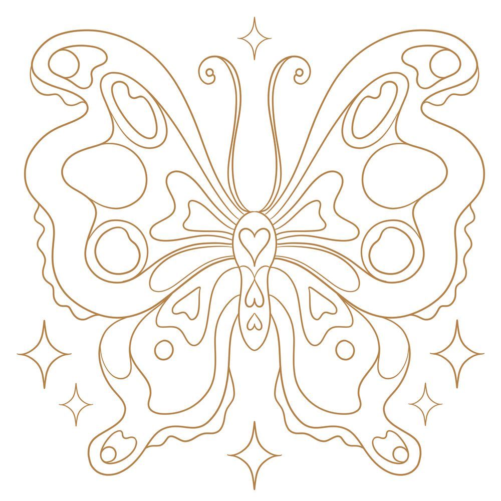 Goldfolien-Malblock - 100% selbst gemacht (Fantasy)