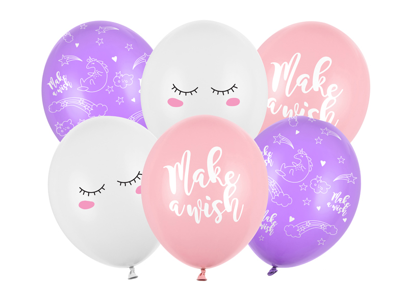 Luftballons Einhorn (6 Stk.) - Party Deco