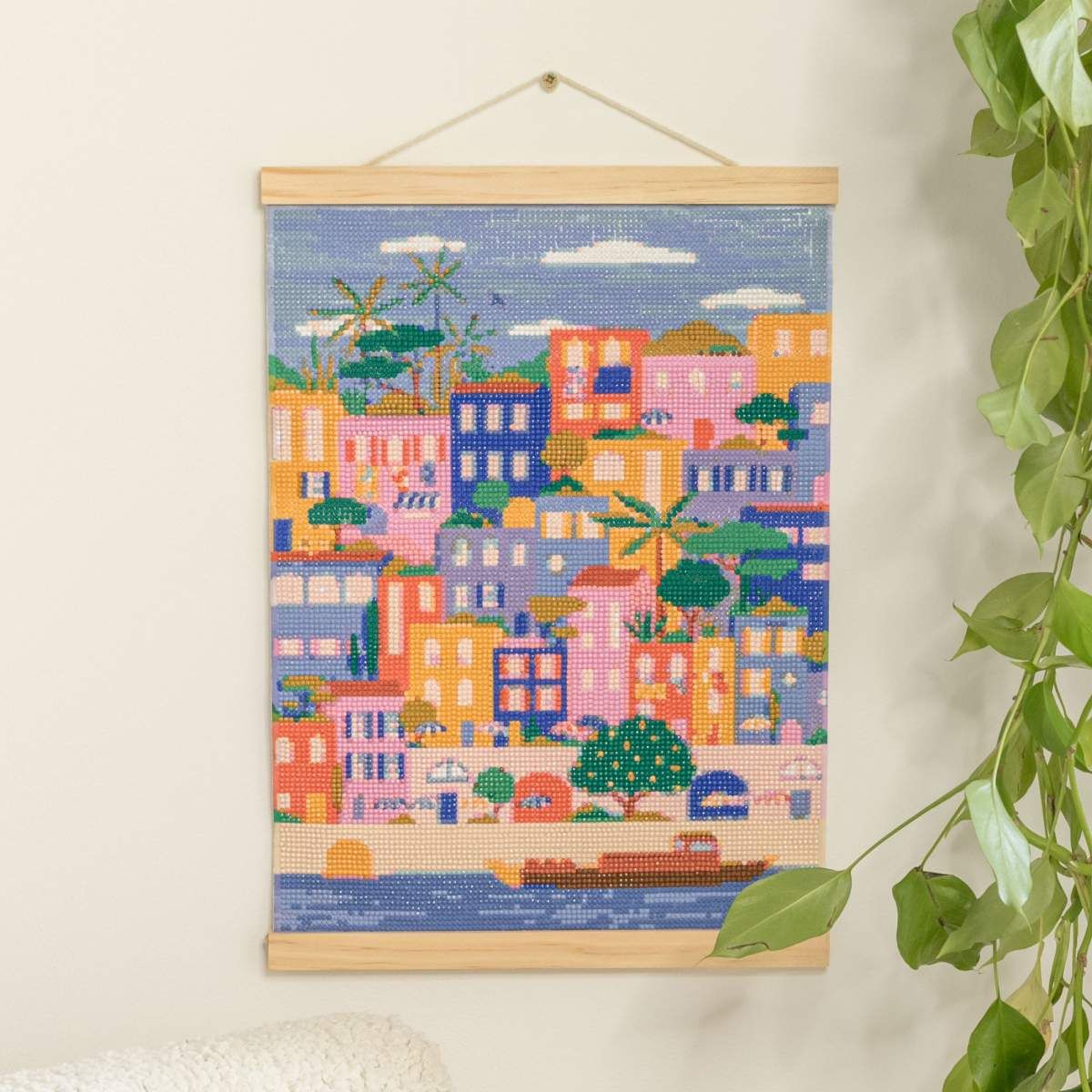 Diamond Painting Set "Bunte Häuser" - La Petite Épicerie