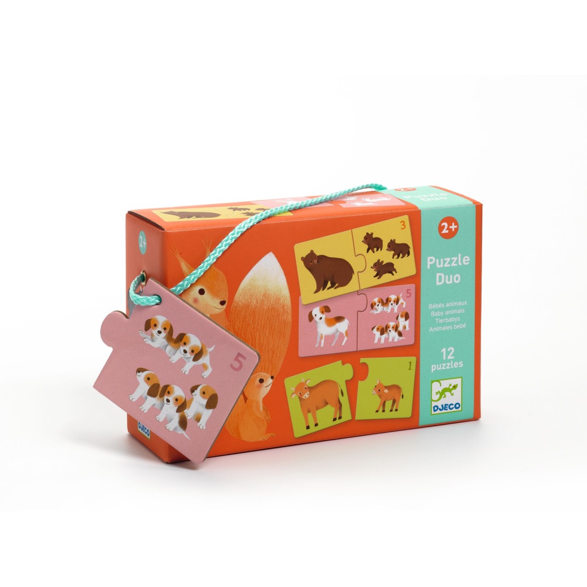 Duo Puzzle Tierbabys (6x2 Teile) - DJECO