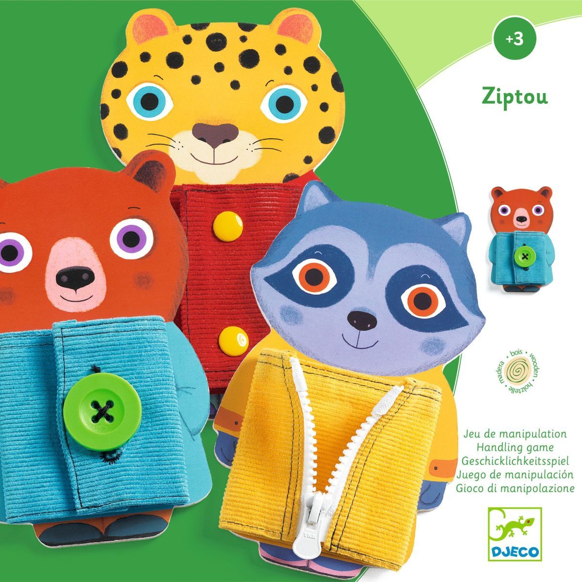 Lernspiel Verschlüsse "Ziptou" - Djeco