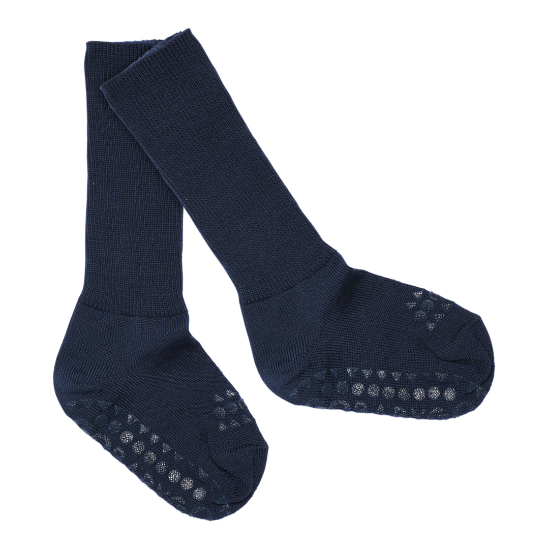 Anti-Rutsch-Socken Wolle blue Gr. 17-19 - GoBabyGo