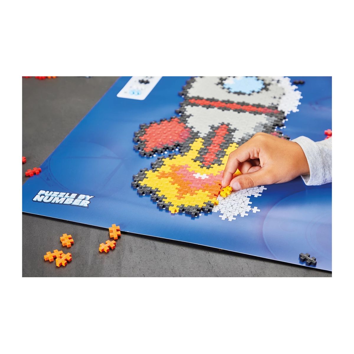 PLUS PLUS Mini-Bausteine Puzzle Rakete (500 Stück)