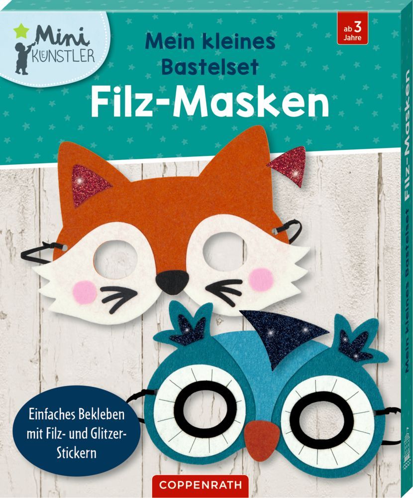 Mein kleines Bastelset: Filz-Masken (Fuchs/Eule) - Mini-Künstler