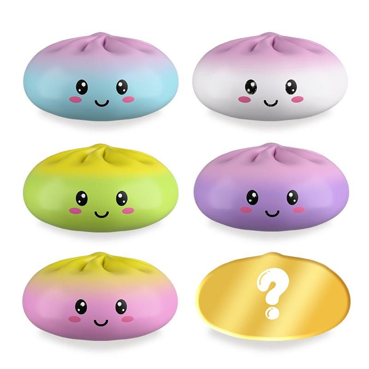 XXL Anti-Stress Rainbow Dumpling 15,5cm (verschiedene Designs, 1 Stück)