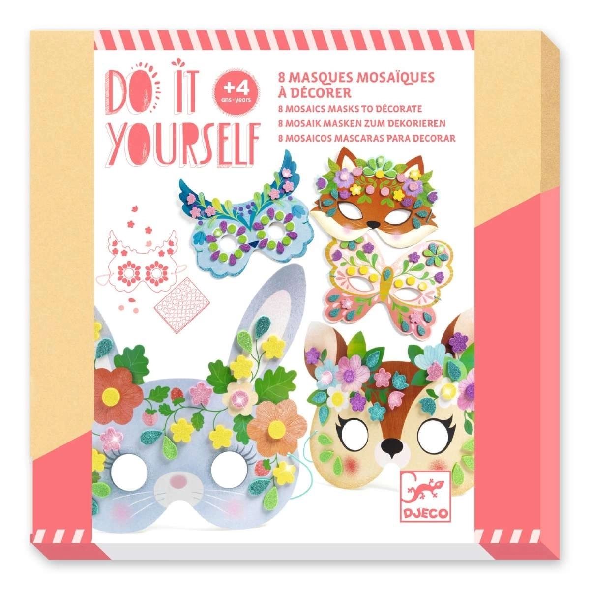 DIY: 8 Masken Tiere - Djeco