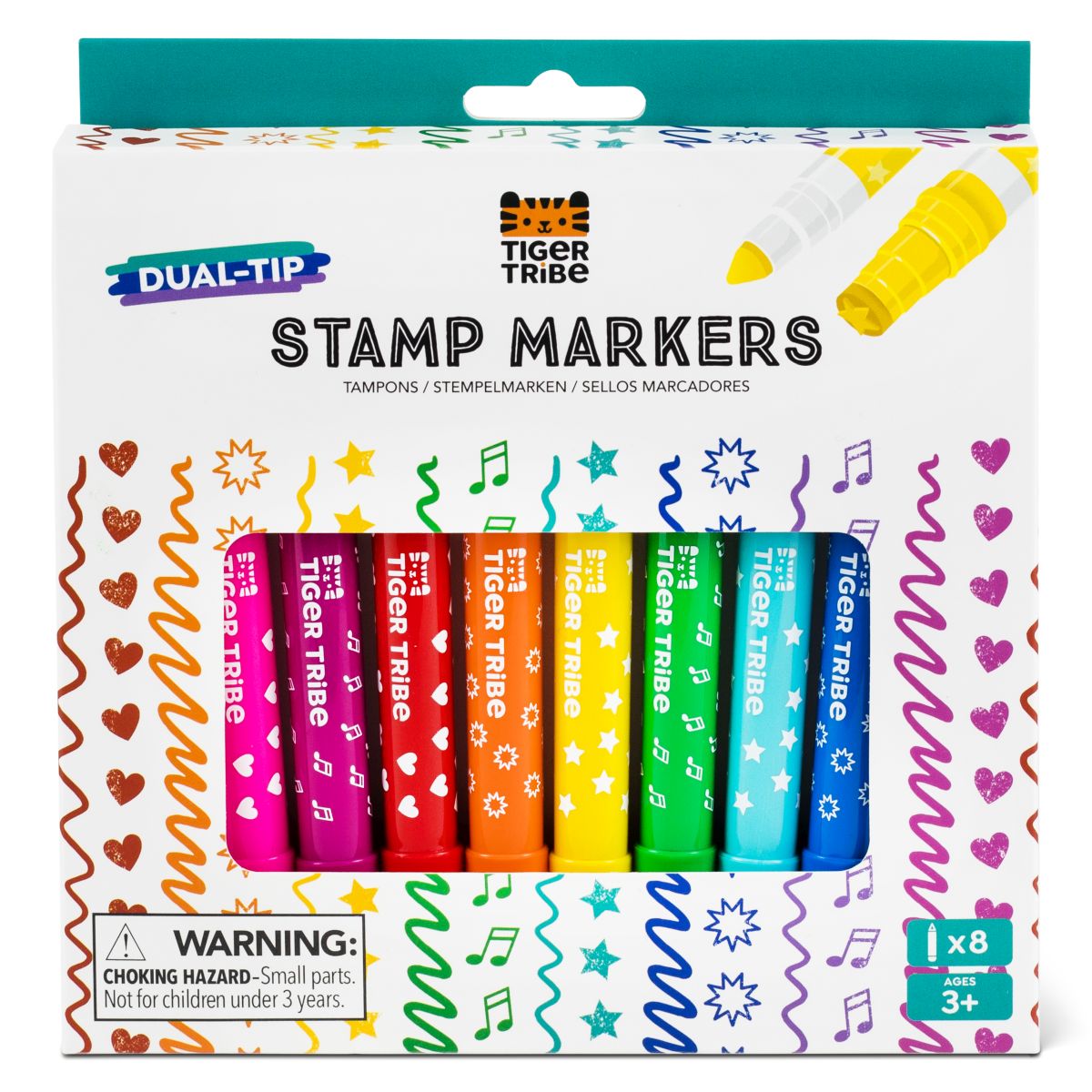 Stempelmarker (8er Set) - Tiger Tribe