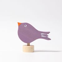 Grimm`s Stecker sitzender Vogel lila