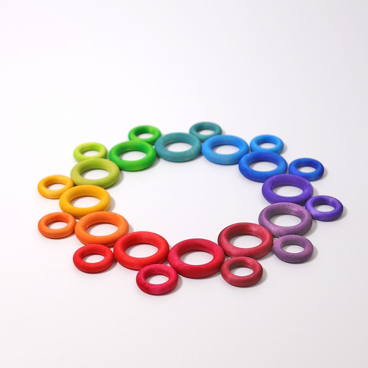 Grimm`s Bauringe Regenbogen (24 Teile) 10164