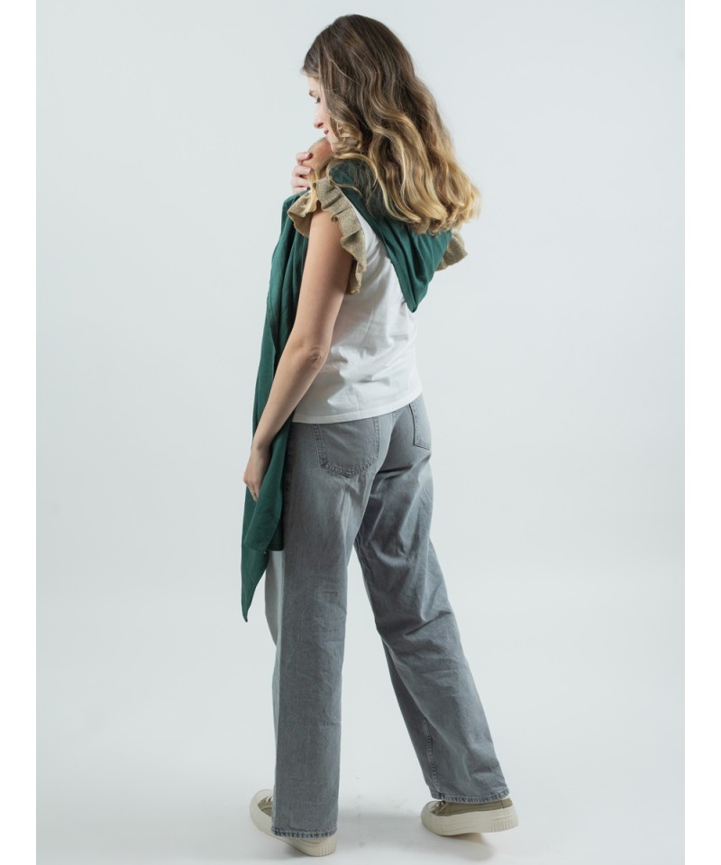 Isara Evergreen Linen Ring Sling