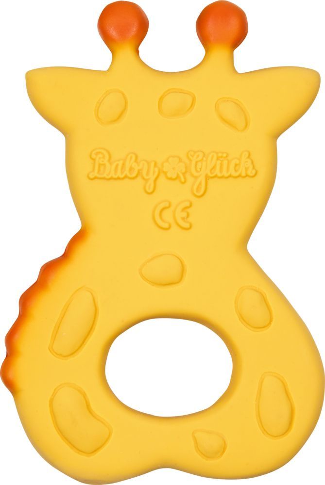 Beißring aus Naturkautschuk Giraffe - BabyGlück