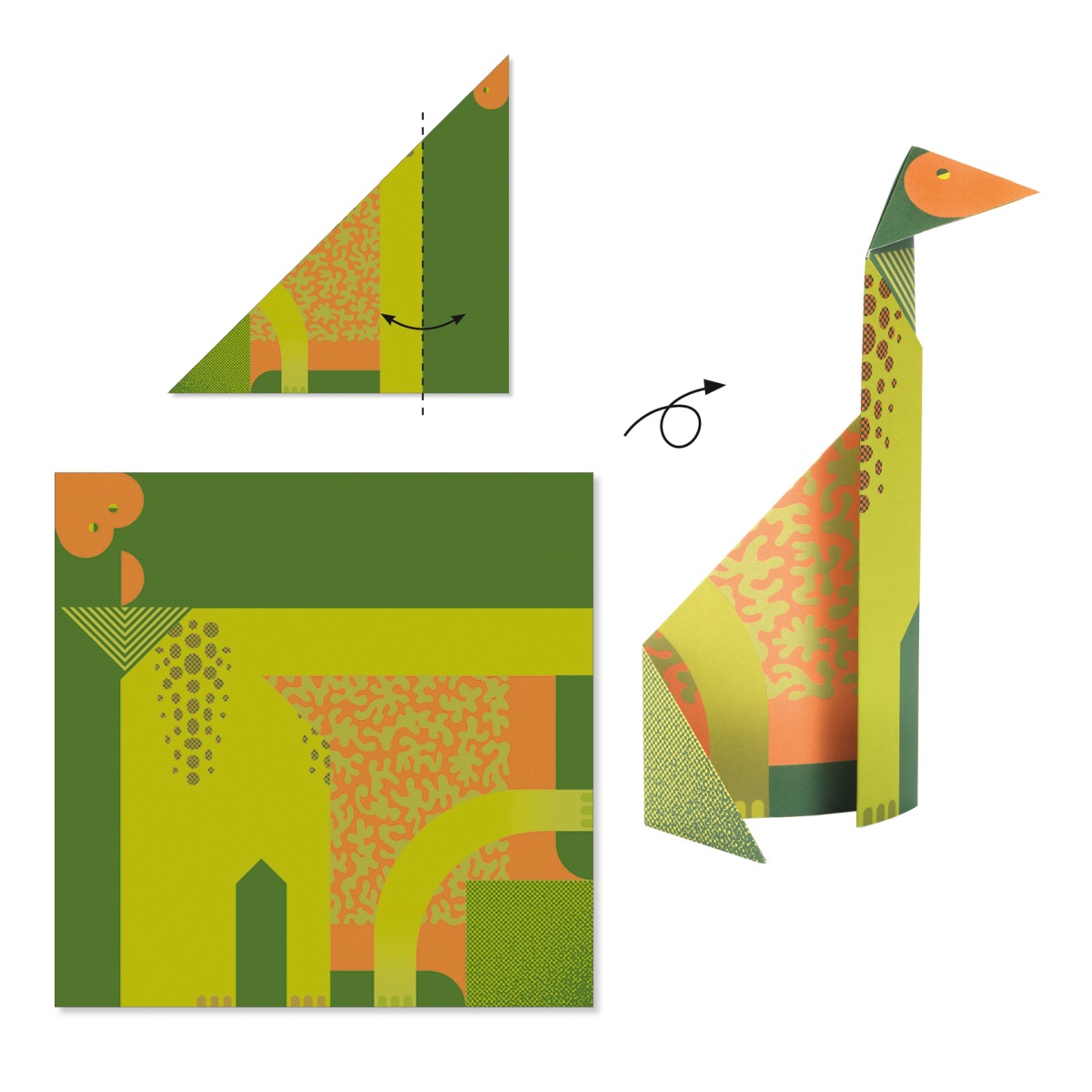 Origami Dinosaurier - DJECO