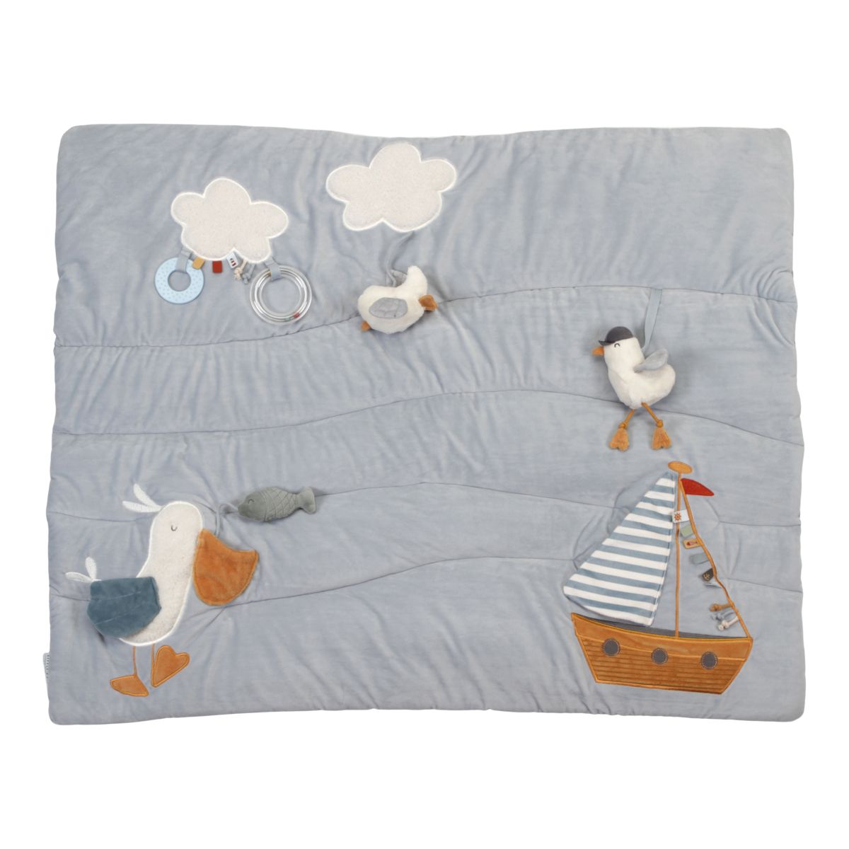 Spieldecke - Krabbeldecke blau Sailors Bay - Little Dutch