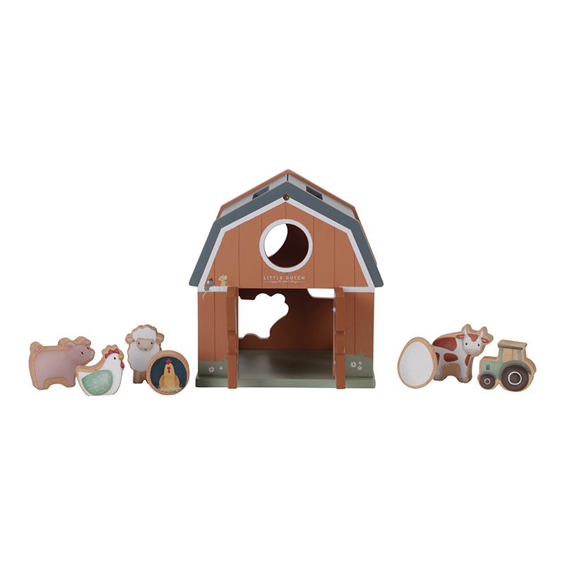 Formen-Steckspiel Little Farm - Little Dutch