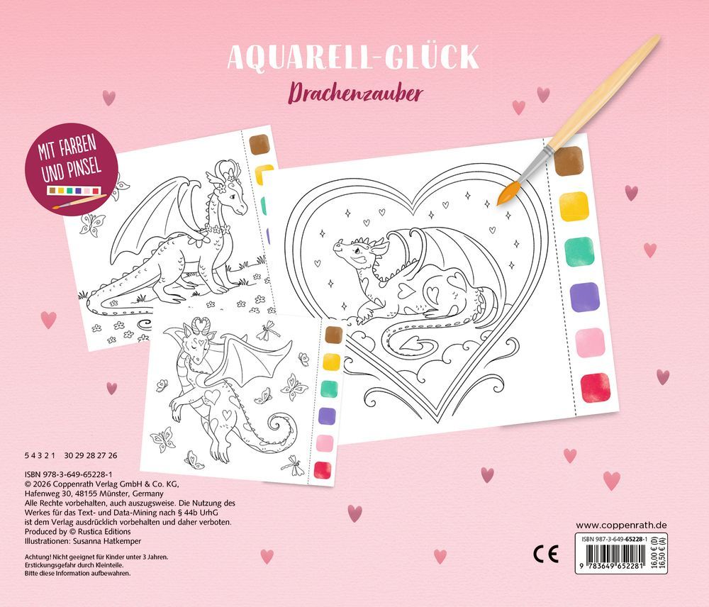 100% selbst gemacht: Aquarell-Glück Drachenzauber