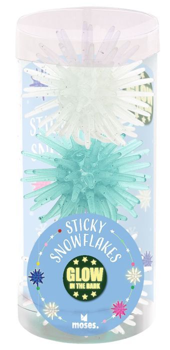 Nachtleuchtende Sticky Snowflakes Weihnachten