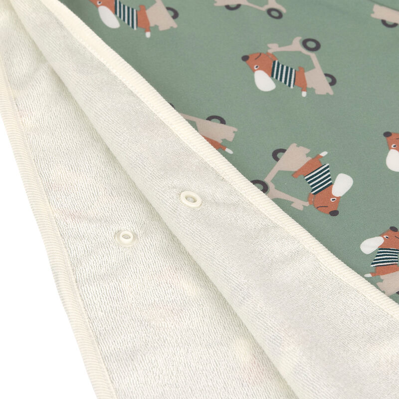 UV Badeponcho Kinder mit Scooter / Dog green - Lässig