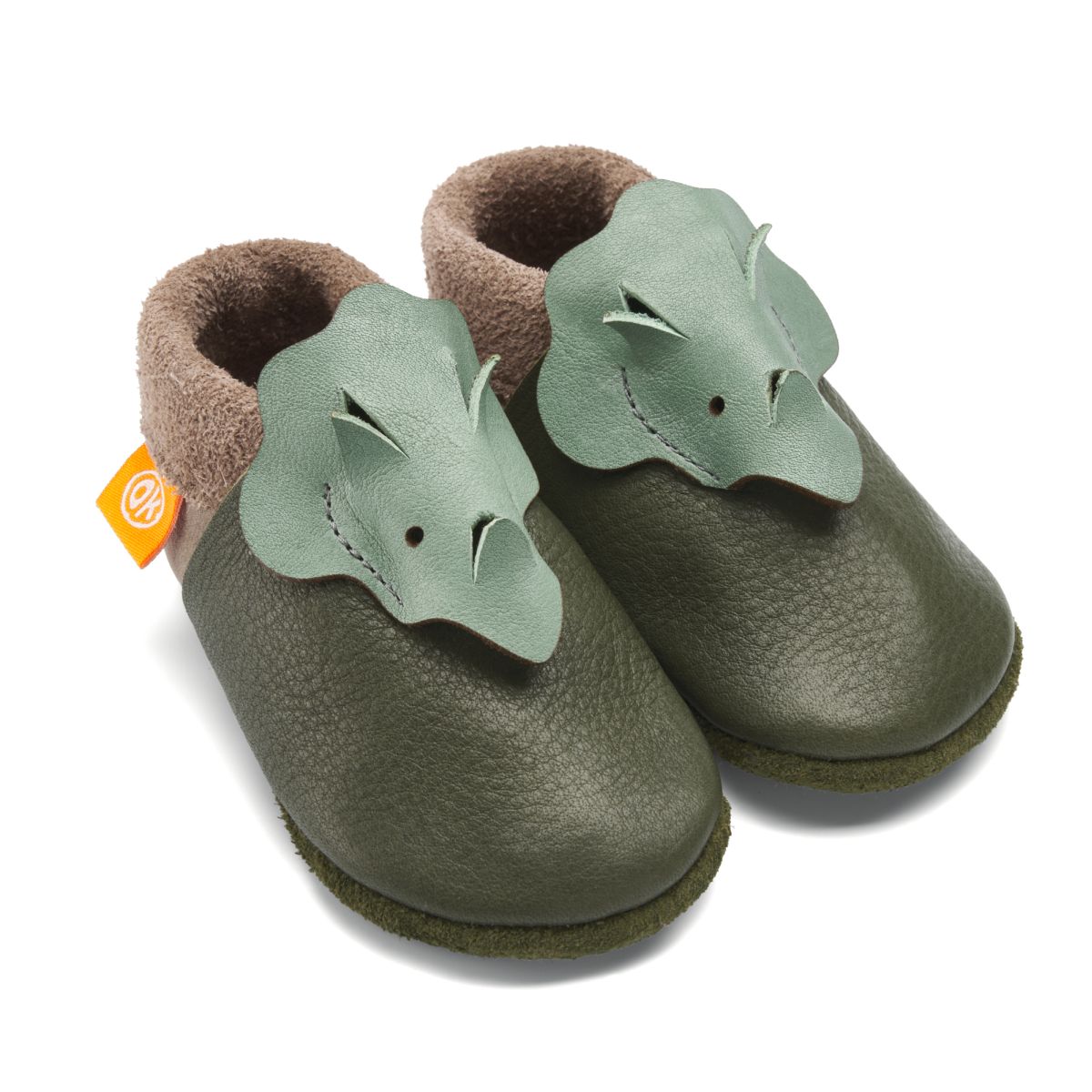 Orangenkinder Dino 3D khaki Gr. 20-21