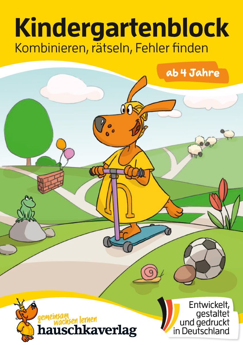 Kindergartenblock - Kombinieren, rätseln, Fehler finden - Hauschka Verlag 4+