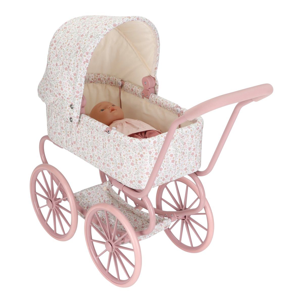 Metall-Puppenwagen Soft Flowers - Little Dutch