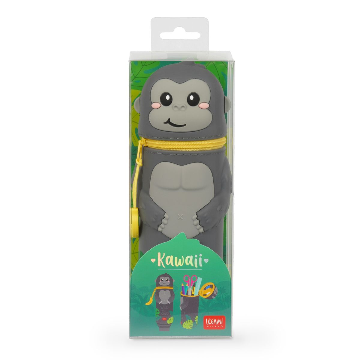 Kawaii Mäppchen aus Silikon Gorilla - Legami