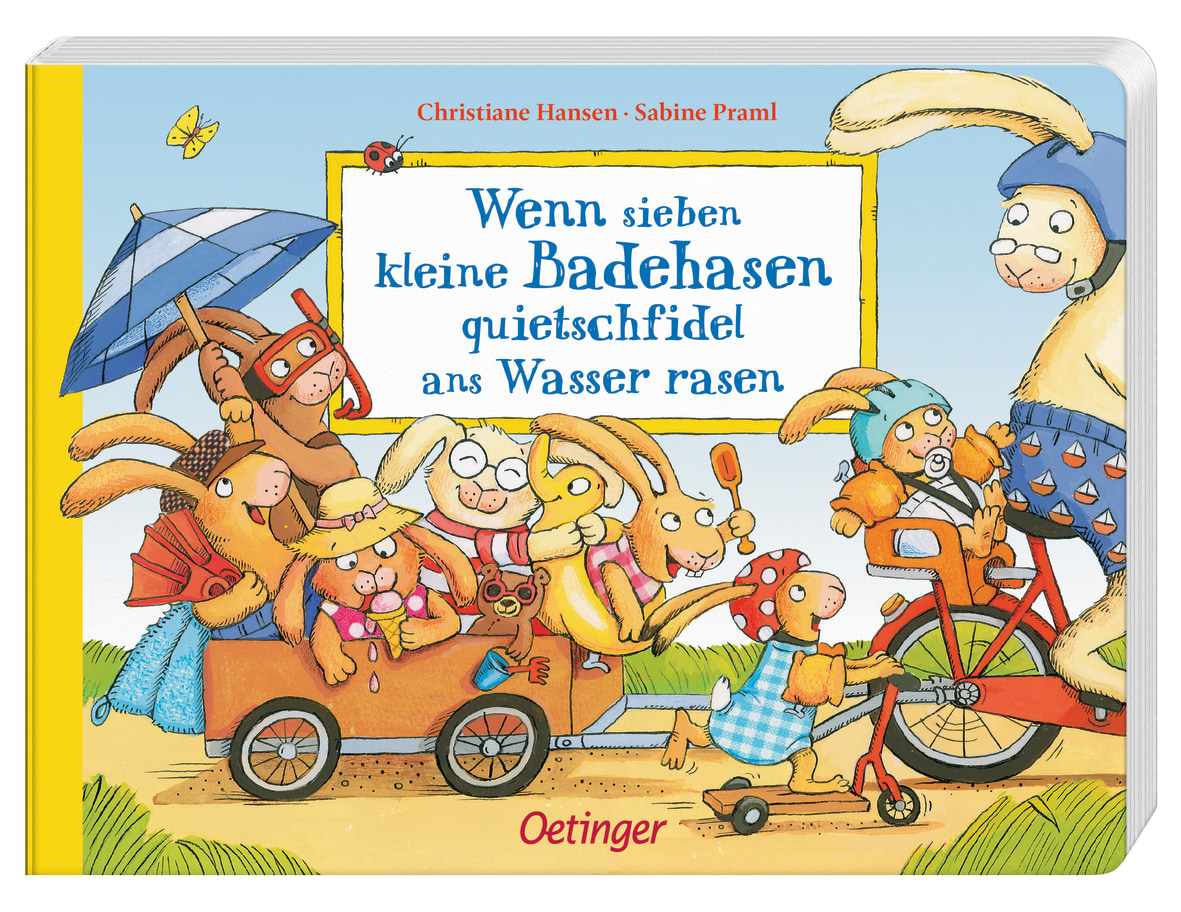 Wenn sieben kleine Badehasen quietschfidel ans Wasser rasen 2+