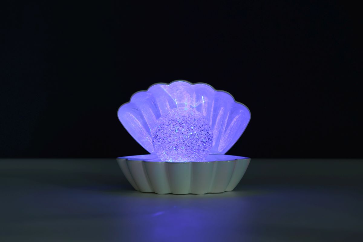 iTotal - Muschel-Lampe Perlweiß