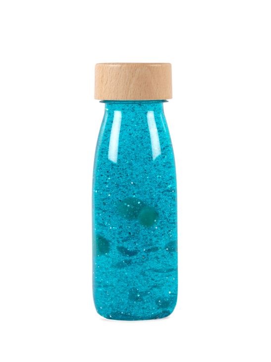 Sensorikflasche "Float" Blau - Petit Boum