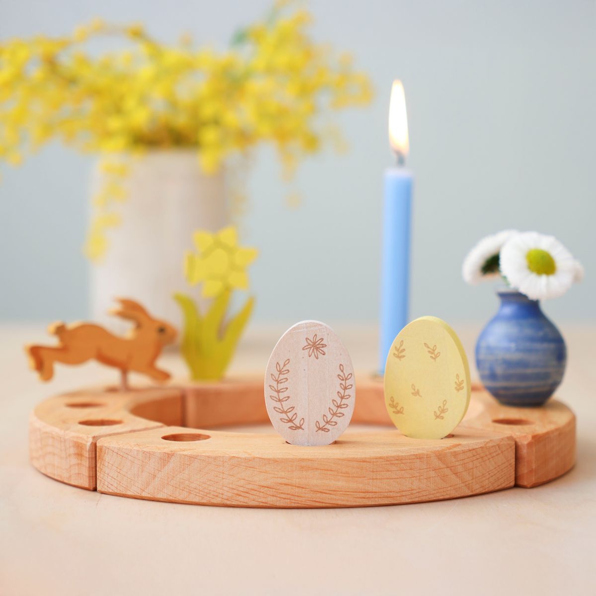 Grimm`s Steckfiguren Osterei Duo Ornament (2-teilig)