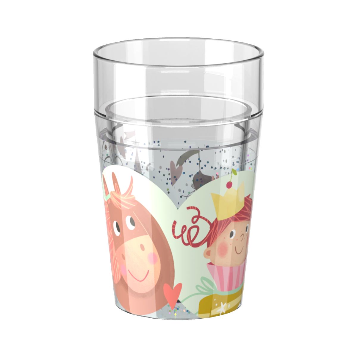 HABA Glitzerbecher Prinzessin & Pferd, Motiv 2