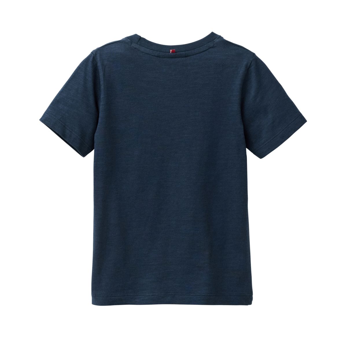 T-Shirt blau mit Hai GOTS - 110