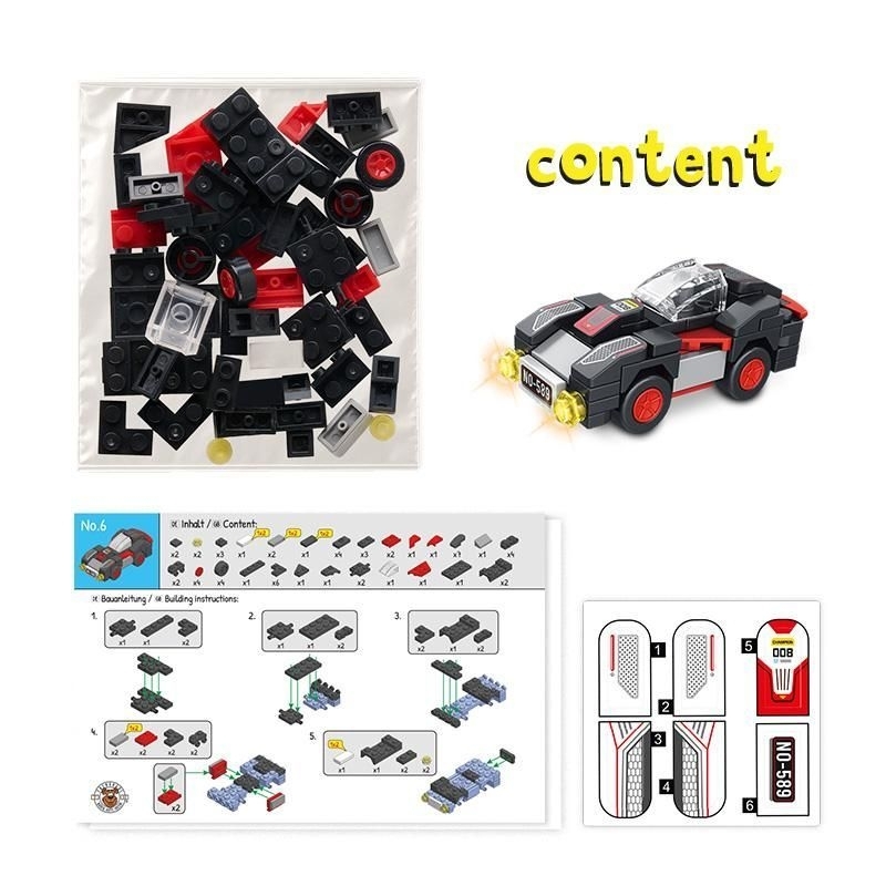 SPEED Bausatz-Set Auto (verschiedene Designs, 1 Stück)