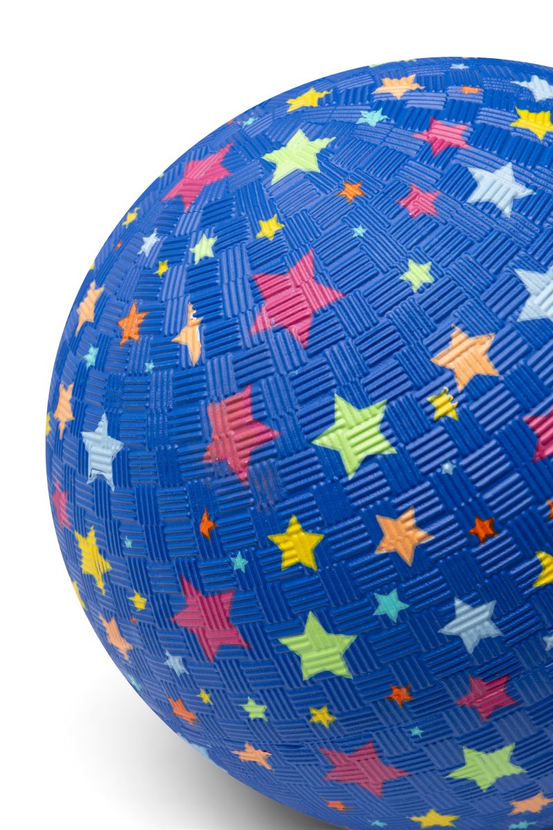 Kinder Spielball Naturkautschuk 18cm Sterne blau -Little L