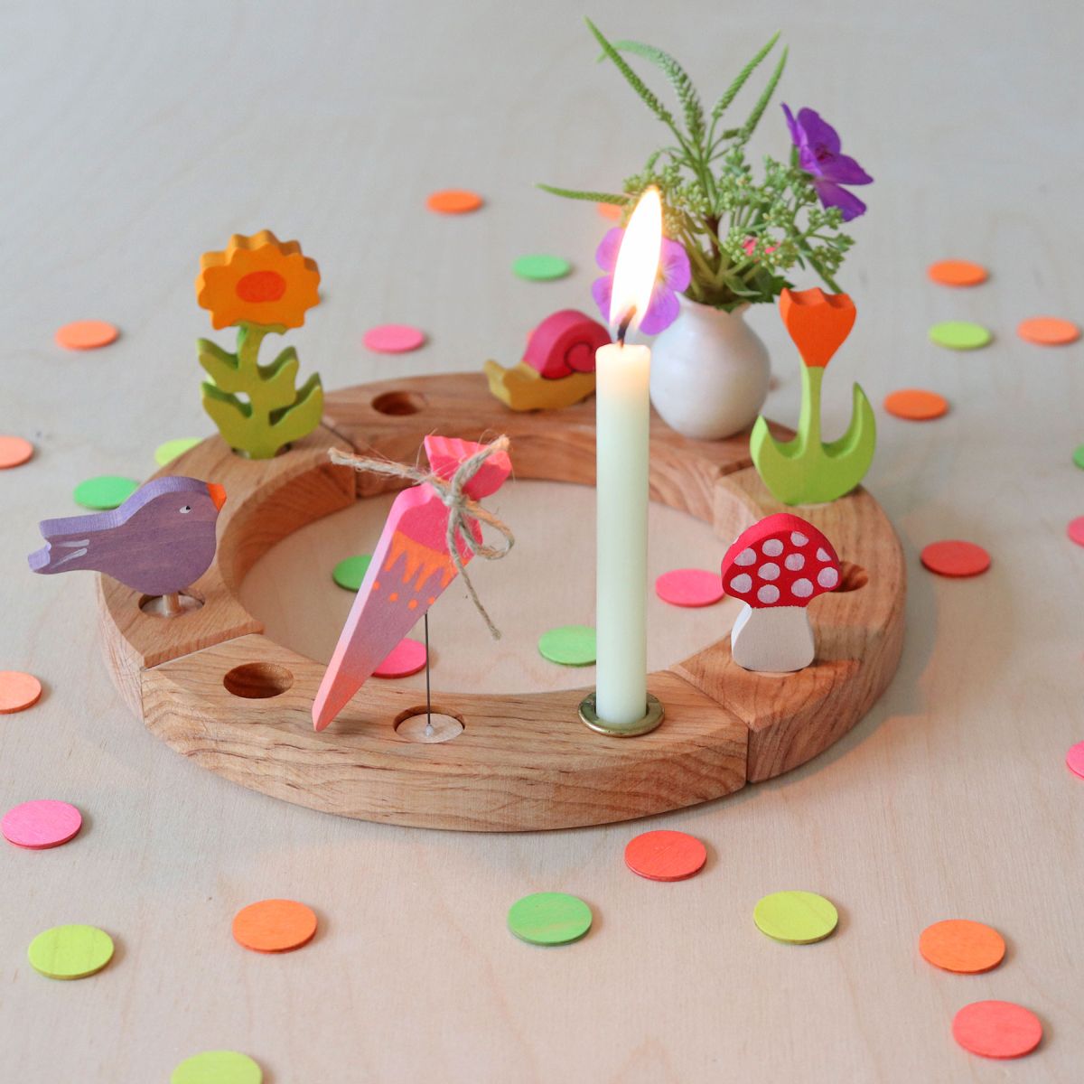 Grimm`s Stecker Schultüte Neonpink