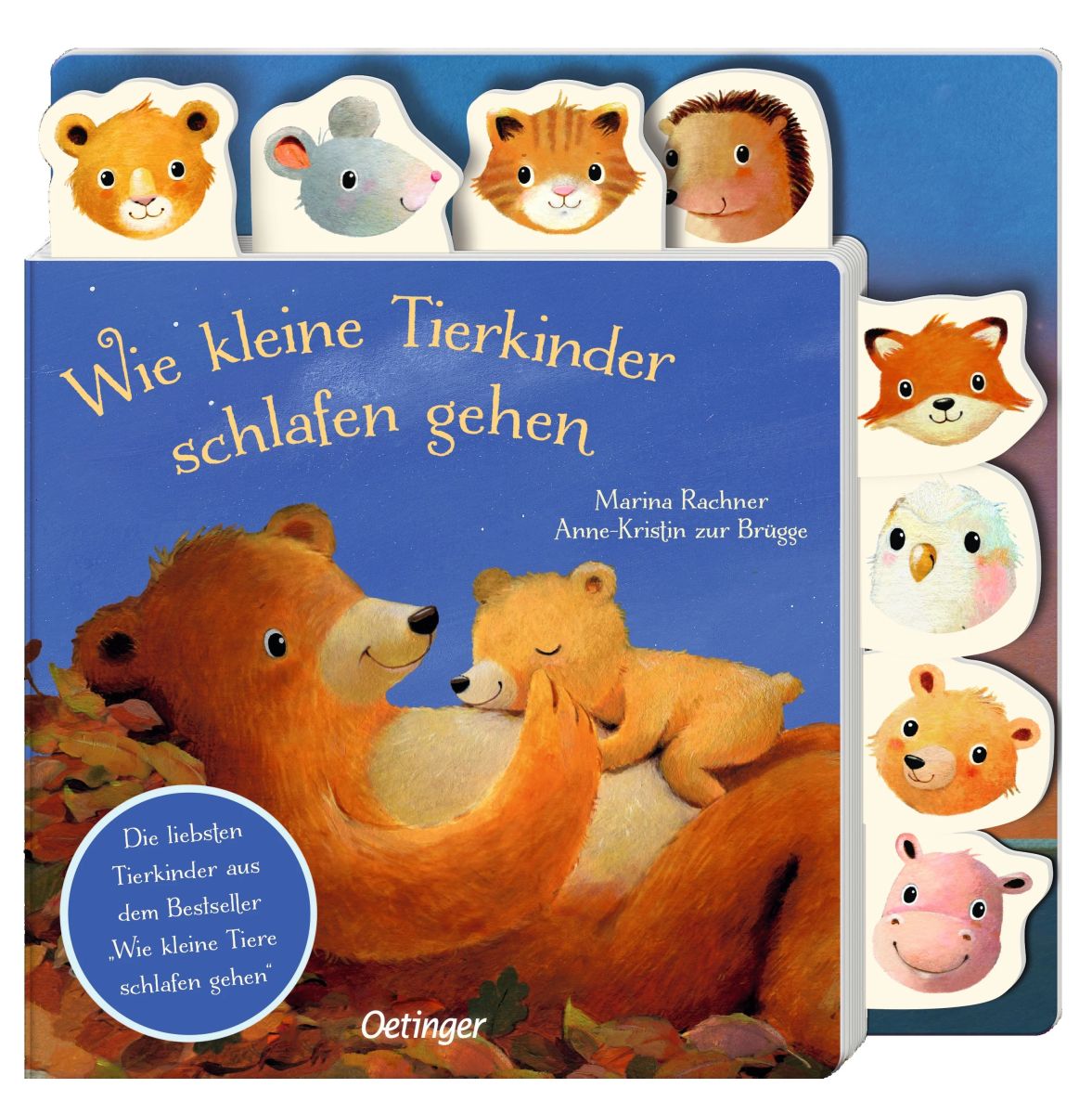 Wie kleine Tierkinder schlafen gehen (Registerbuch) 18M+