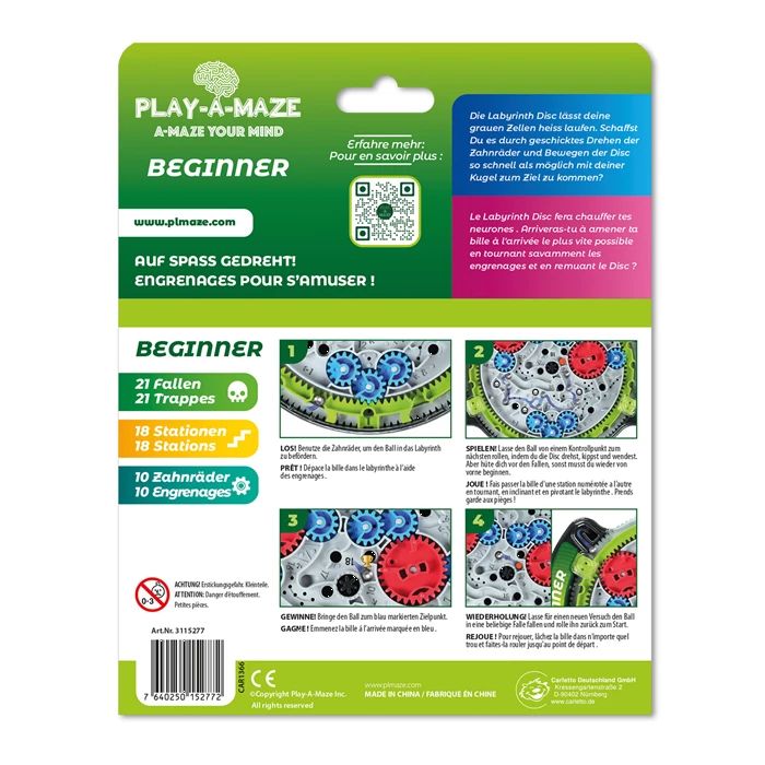 Play-A-Maze Labyrinth Travel Disc BEGINNER 8+